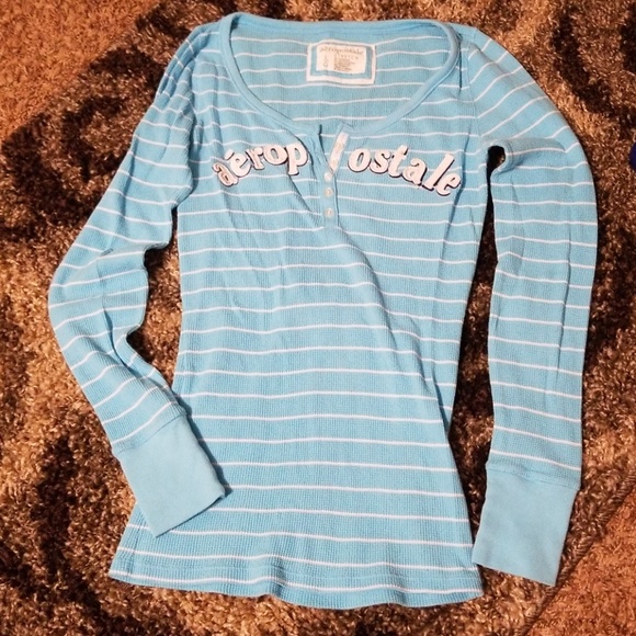 Aeropostale Tops - Waffle knit long sleeved tee